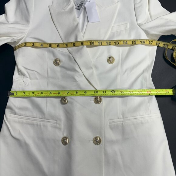 Derek Lam NWT 10 Crosby Walter Double Breasted‎ Jacket, Soft White Size 6 - Picture 10 of 10